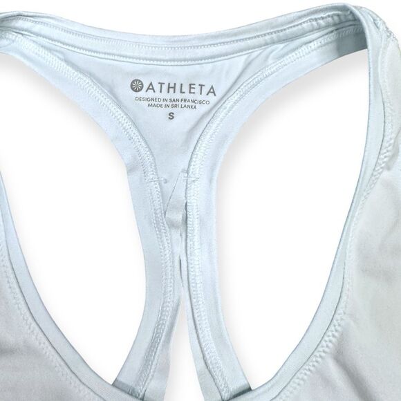 ATHLETA Women’s Light Blue Sleeveless Limitless Keyhole Tank Top Size Small Styl - Picture 4 of 7